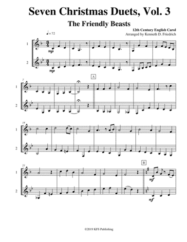 Seven Christmas Duets, Vol. 3 (arr. Kenneth D. Friedrich)