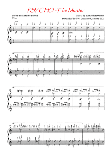 Psycho (theme) (arr. Neil Crossland)
