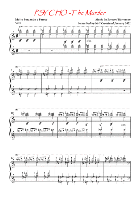 Psycho (theme) (arr. Neil Crossland)