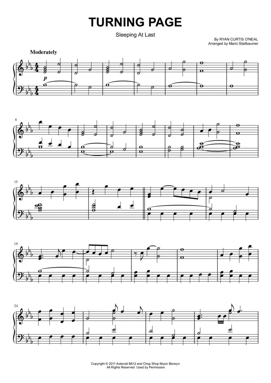 Turning Page (arr. Mario Stallbaumer)