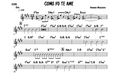Como Yo Te Ame (arr. Mateo Aguilar)