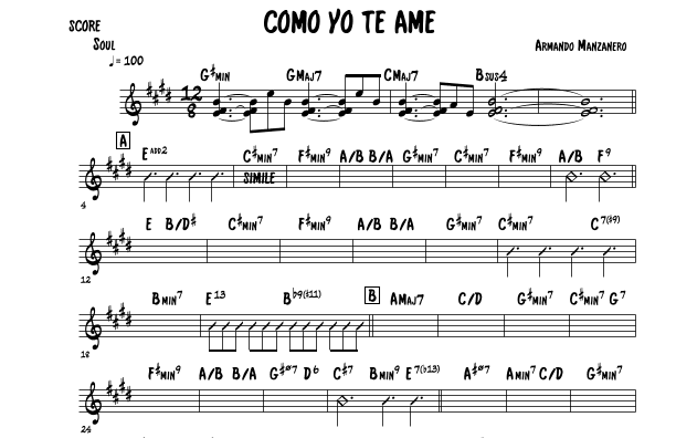 Como Yo Te Ame (arr. Mateo Aguilar)