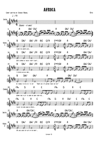 Africa (arr. Joshua Tindall)