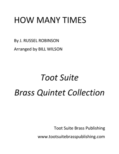 How Many Times (arr. Bill Wilson)
