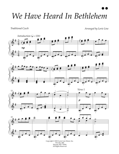 We Have Heard In Bethlehem (arr. Lorie Line)