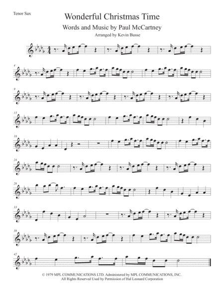 Wonderful Christmastime (arr. Kevin Busse)