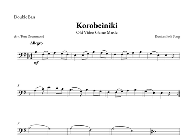 Korobeiniki (arr. Tom Drummond)