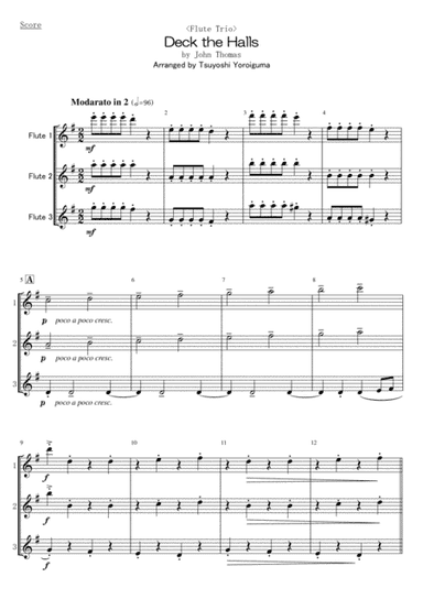 Deck the Halls (arr. Tsuyoshi Yoroiguma)