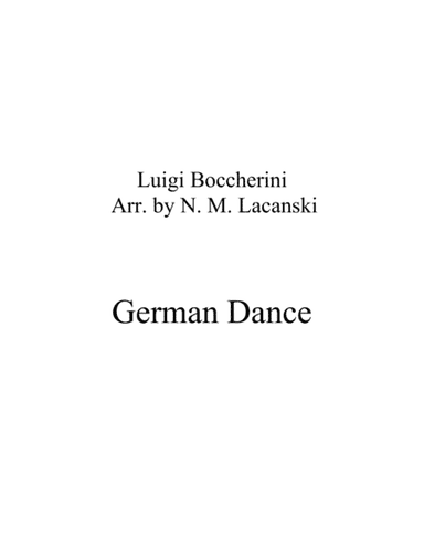 German Dance (arr. Nick Lacanski)