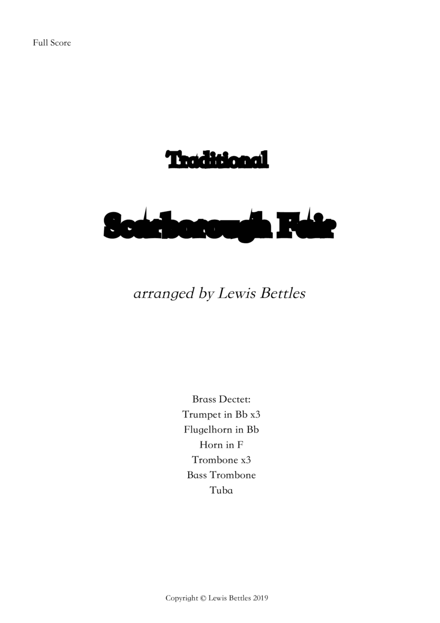 Scarborough Fair (Brass choir) (arr. Lewis Bettles)