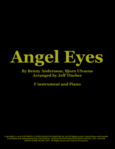 Angel Eyes (arr. Jeff Tincher)