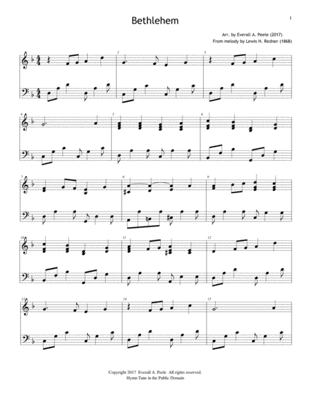 Bethlehem (O Little Town of Bethlehem) (arr. Everall A. Peele)