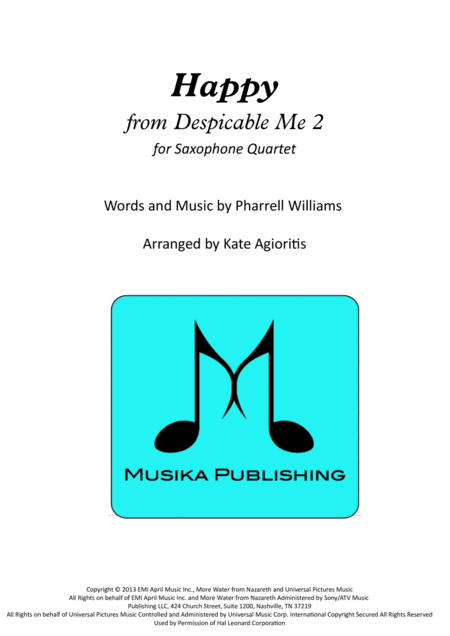 Happy (arr. Kate Agioritis)