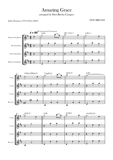 Amazing Grace (arr. Davi Rocha Campos)