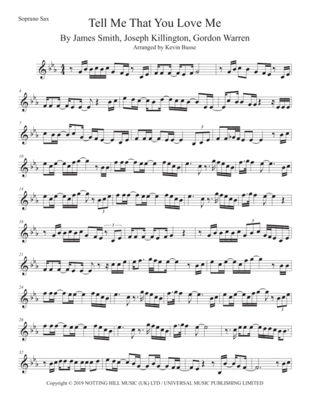 Tell Me That You Love Me (arr. Kevin Busse)
