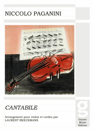Niccolo Paganini - Cantabile - violin and strings (arr. Laurent Beeckmans)