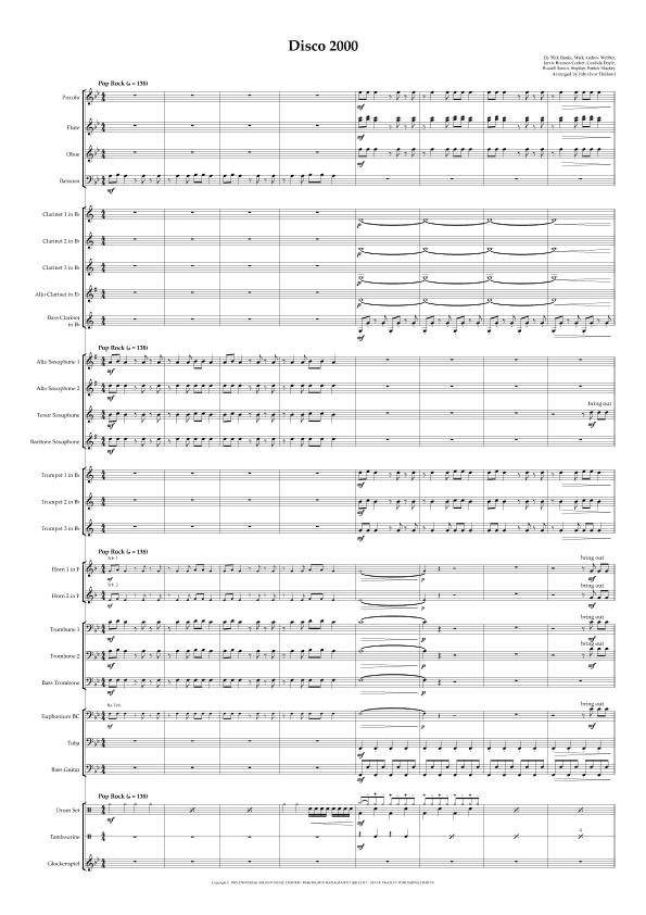 Disco 2000 (arr. John Ivor Holland)