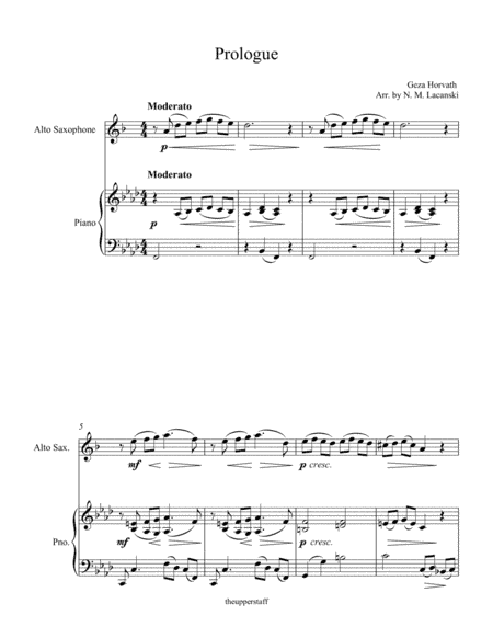 Prologue (arr. Nick Lacanski)