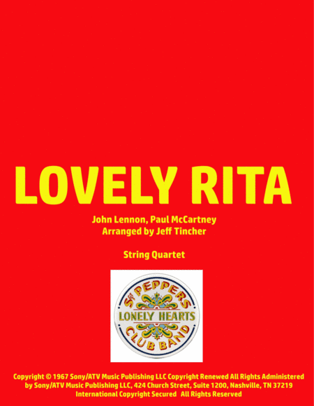 Lovely Rita (arr. Jeff Tincher)