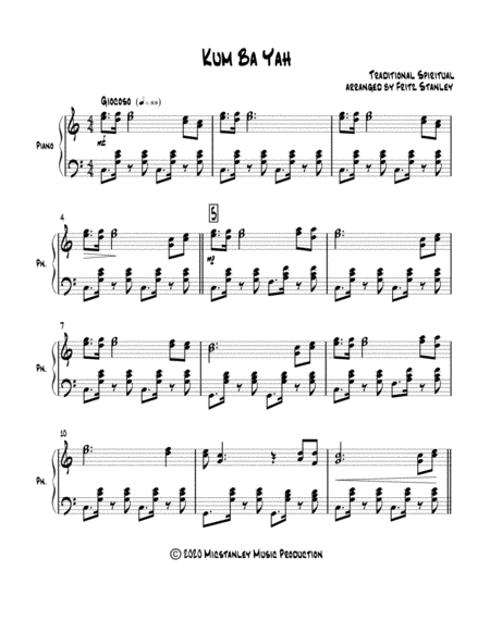 Kum Ba Yah - Piano Solo (arr. Fritz Stanley)