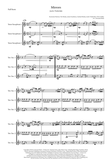 Mirrors (arr. Fernando Britto)