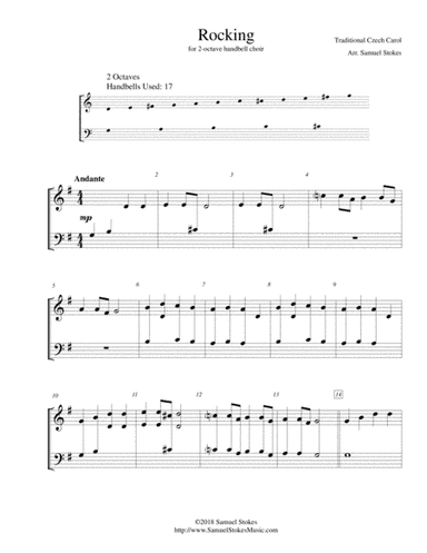 Rocking (Czech Christmas Carol) - for 2-octave handbell choir (arr. Samuel Stokes)