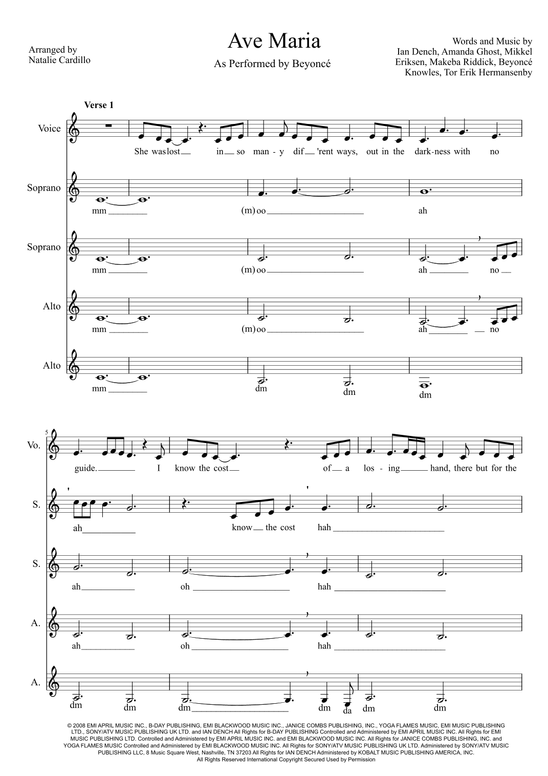 Ave Maria (arr. Natalie Cardillo)