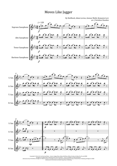 Moves Like Jagger (arr. J Swinhoe-Standen)