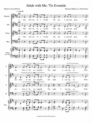 Abide with Me; 'Tis Eventide arr. (arr. Paul Pisano)