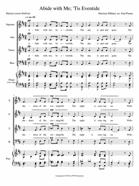 Abide with Me; 'Tis Eventide arr. (arr. Paul Pisano)