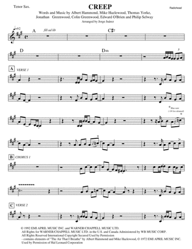 Creep (arr. Jorge Juárez)