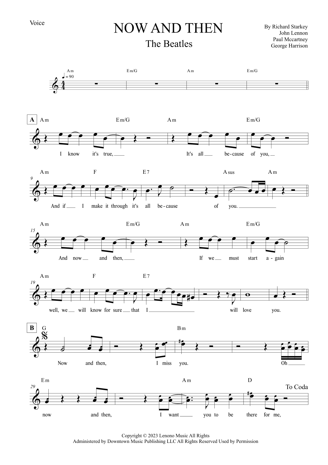 Now And Then (arr. Leo Silva)