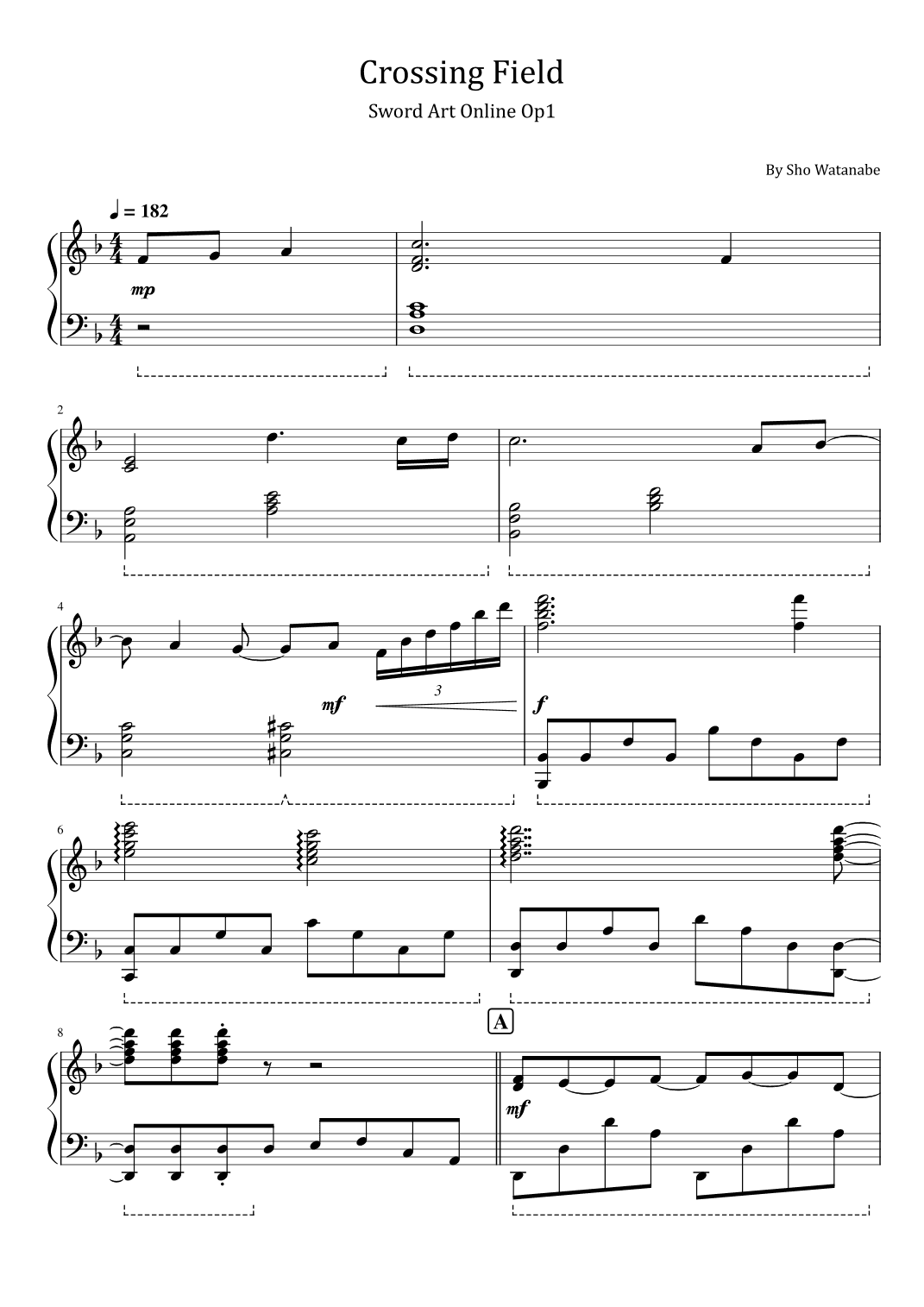 Crossing Field (arr. poon)