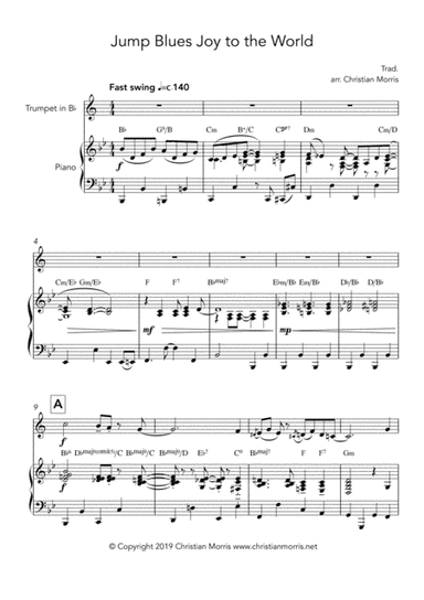 Jump Blues Joy to the World (arr. Hoopla Sheet Music)