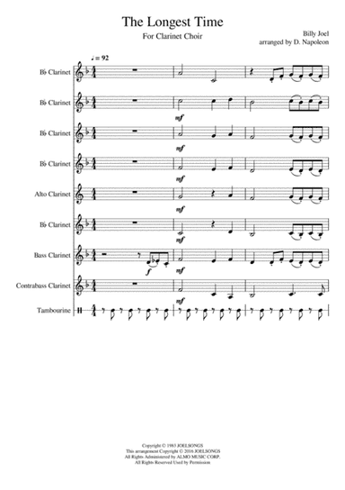 The Longest Time (arr. Danielle Napoleon)