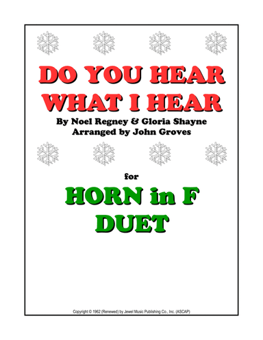 Do You Hear What I Hear (arr. John Groves)