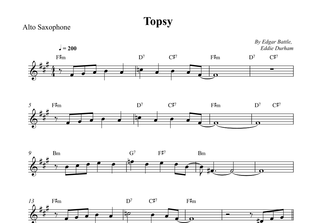 Topsy (arr. Wesley S. SIlva)