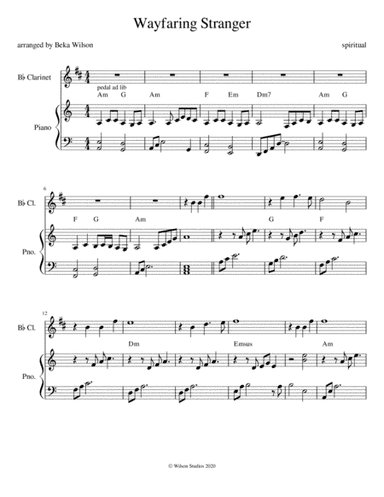 Wayfaring Stranger (arr. Beka Wilson)
