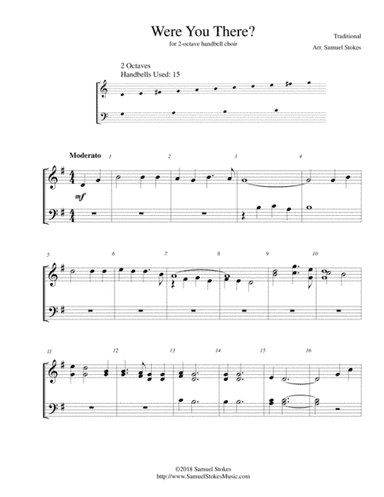 Were You There? - for 2-octave handbell choir (arr. Samuel Stokes)