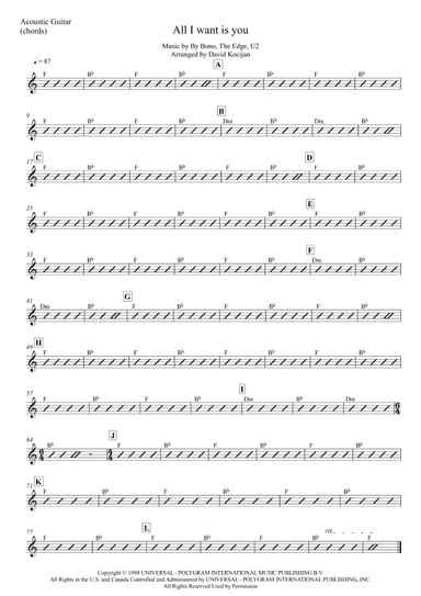 All I Want Is You (arr. David Kocijan)