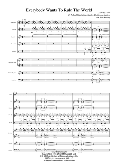 Everybody Wants To Rule The World (arr. Frits Renting)