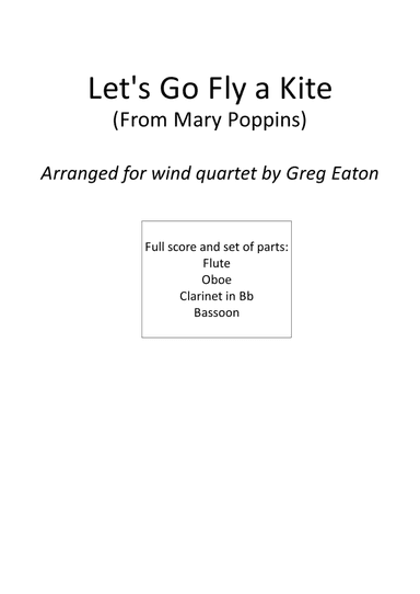 Let's Go Fly A Kite (arr. Greg Eaton)
