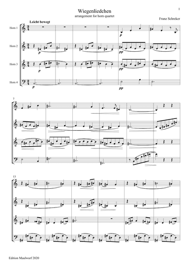 Lullaby (arr. Edition Maulwurf)