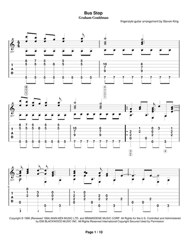 Bus Stop (arr. Steven King)