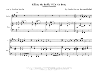 Killing Me Softly With His Song (arr. Dominic Meccia)