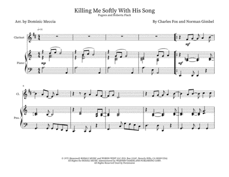 Killing Me Softly With His Song (arr. Dominic Meccia)