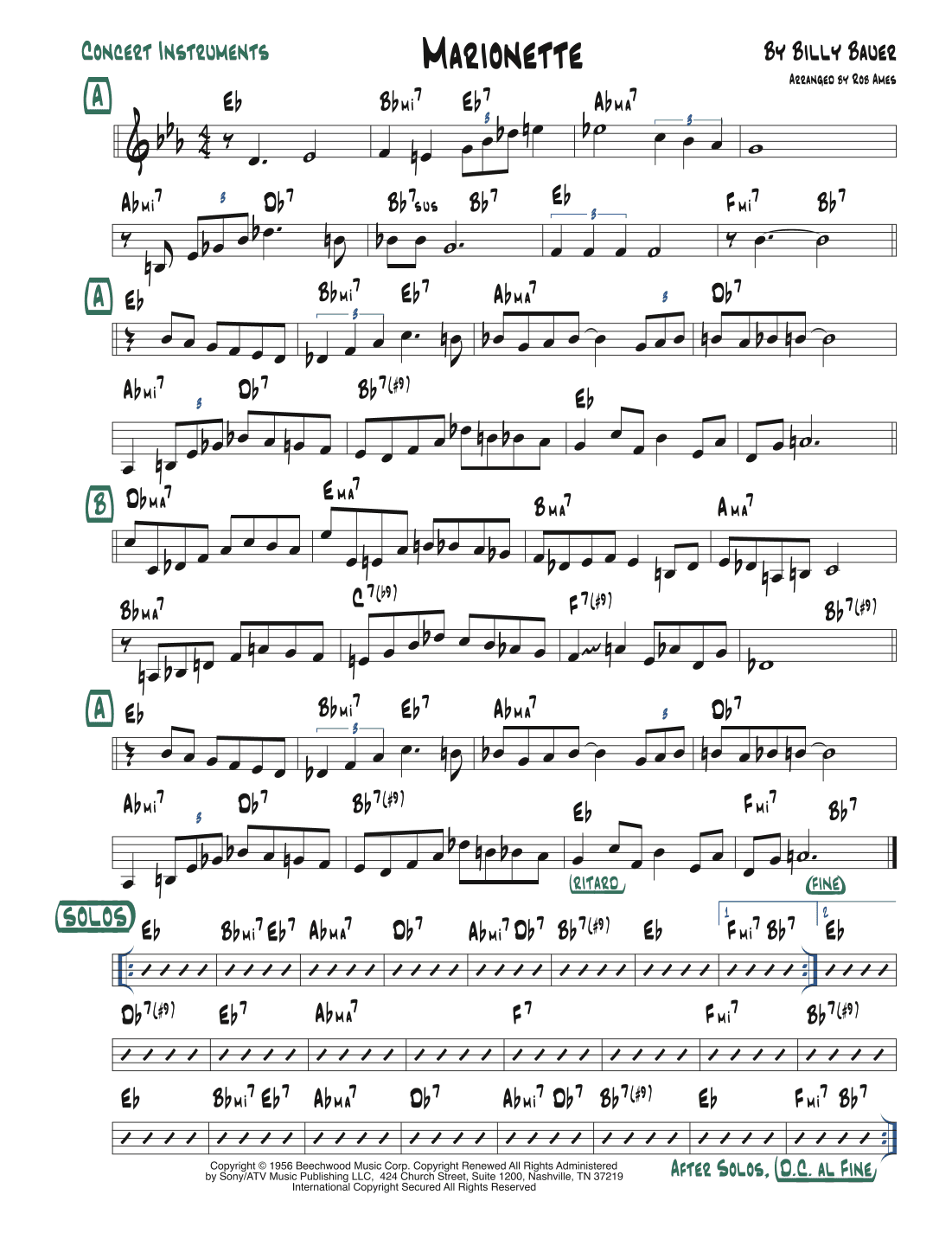 Marionette (arr. Rob Ames)