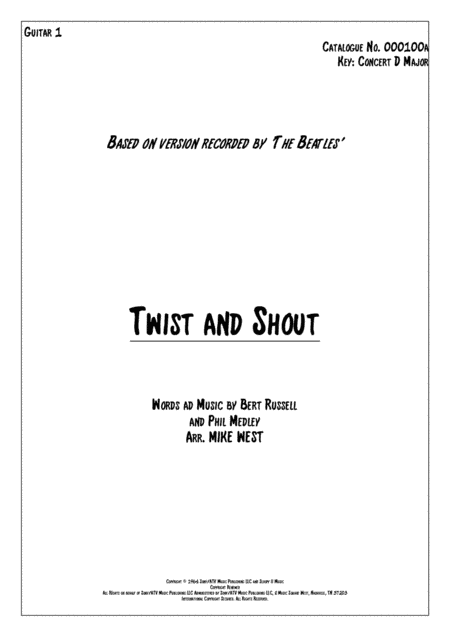 Twist And Shout (arr. Mike West)