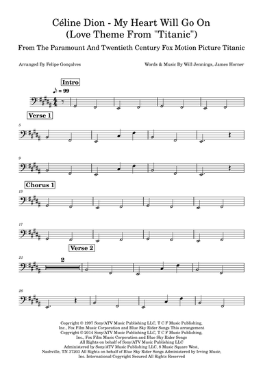 My Heart Will Go On (love Theme From 'titanic') (arr. Felipe Gonçalves)