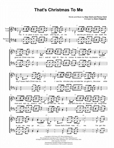 That's Christmas to Me (arr. Dawn Haggerty)